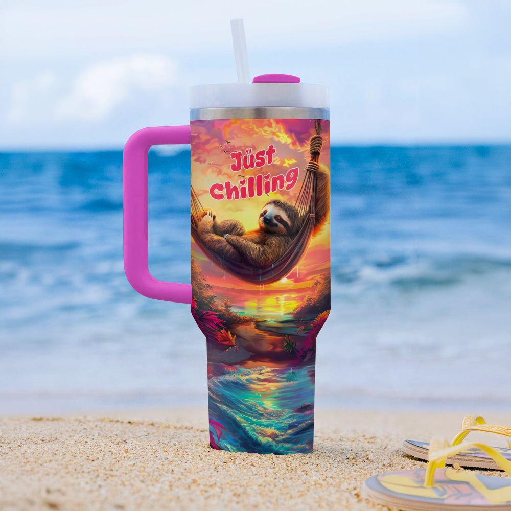 40 Oz Shineful Tumbler Slothful Serenity Tumbler