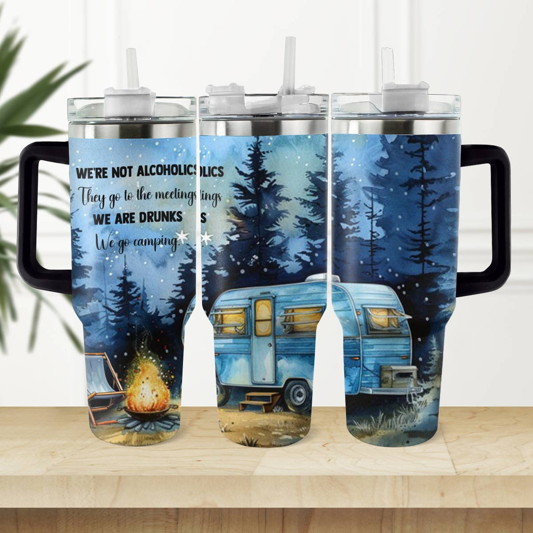 40 Oz Shineful Tumbler We Go Camping