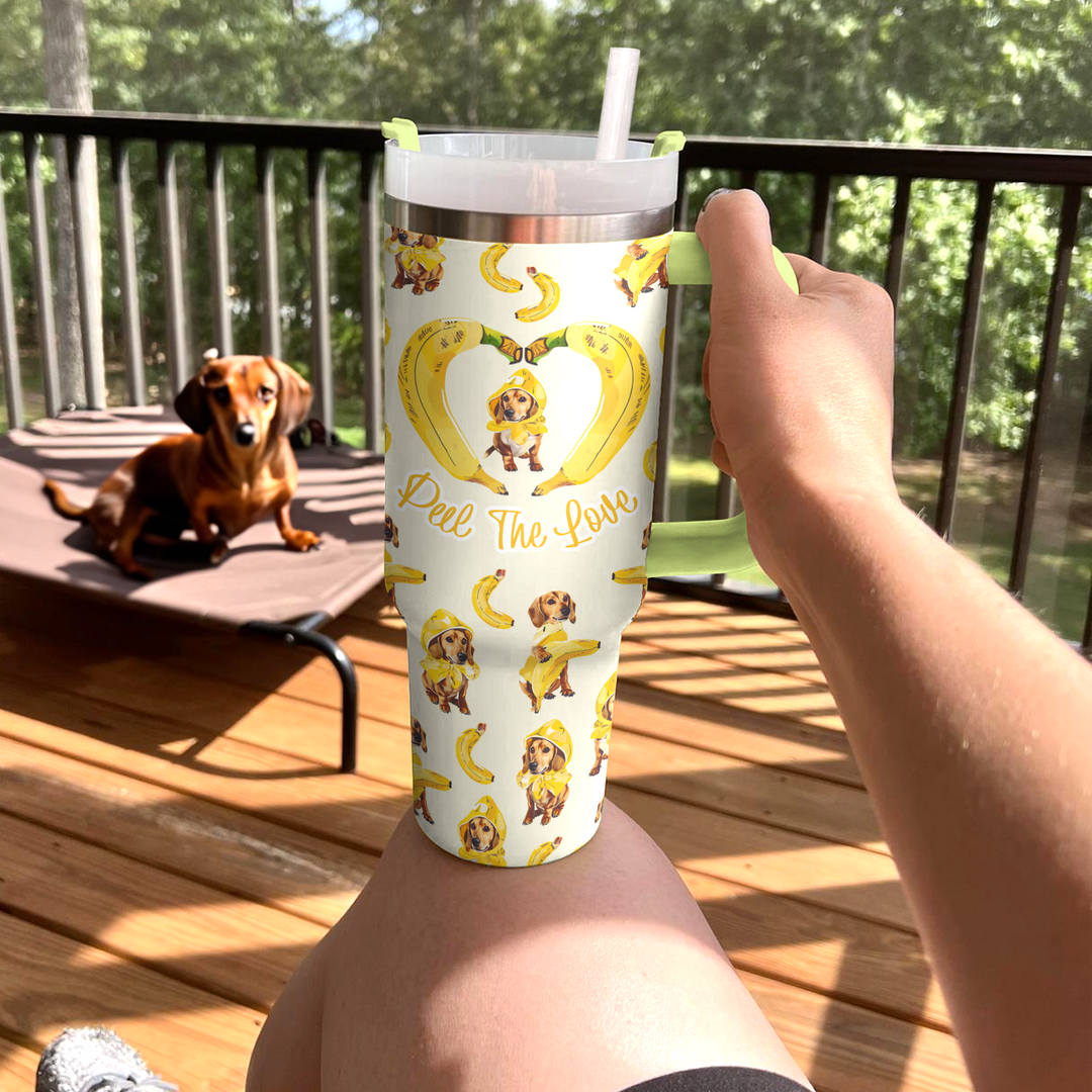 40 Oz Shineful Tumbler Sweet Banananana Dachshund