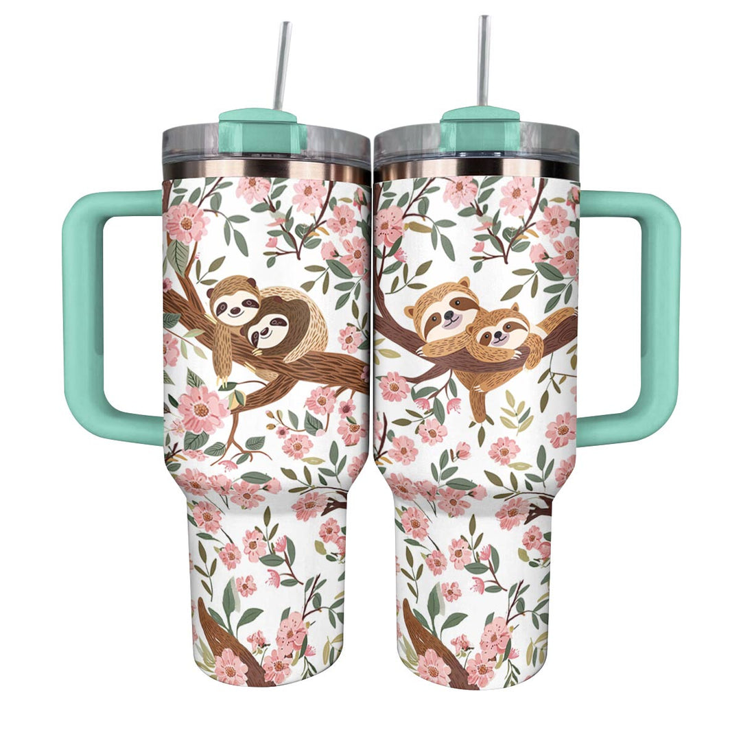 40 Oz Shineful Tumbler Sloth Lovely