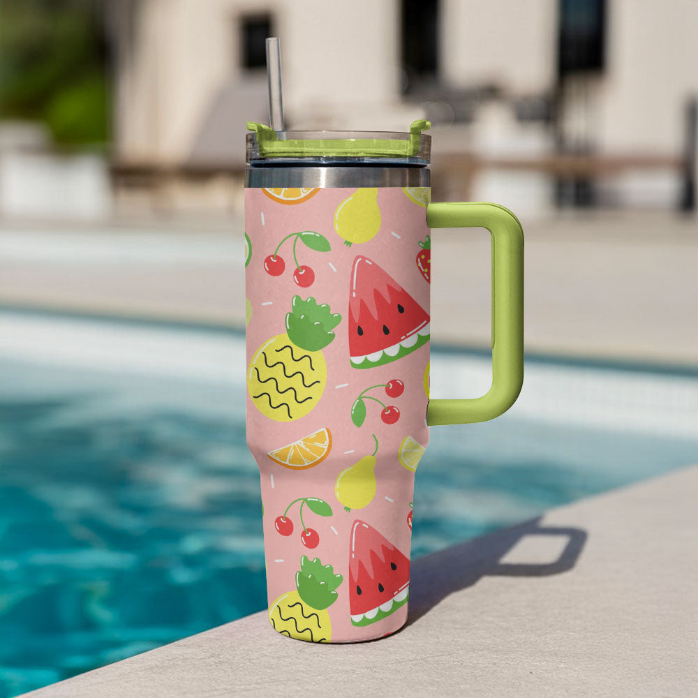 40 Oz Shineful Tumbler Summer Fruits
