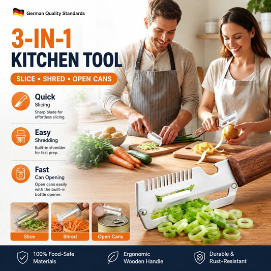 PeelMaster - LAST DAY 70% OFF - 3-in-1 Multi-functional Vegetable Peeler
