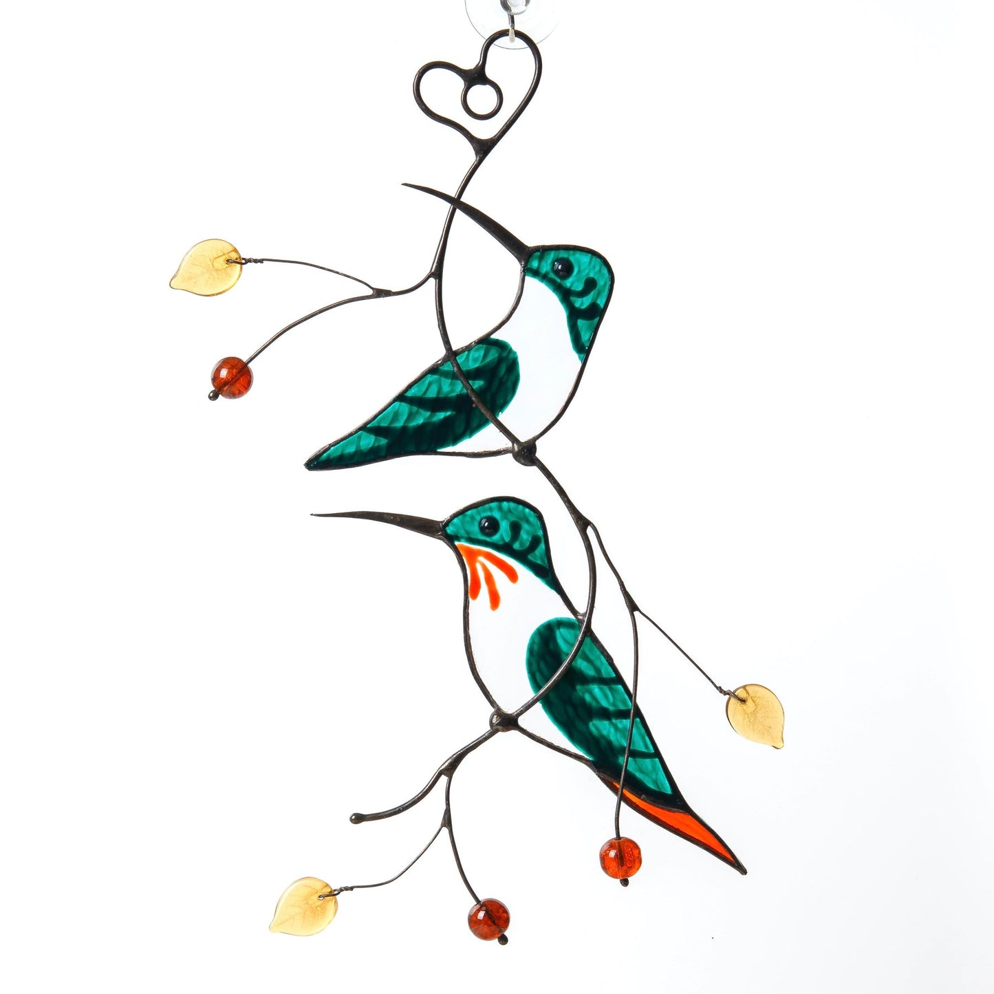 GREEN HUMMINGBIRDS STYLIZED