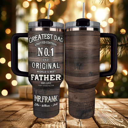 40 Oz Shineful Personalized Tumbler The Greatest Dad