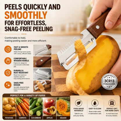PeelMaster - LAST DAY 70% OFF - 3-in-1 Multi-functional Vegetable Peeler