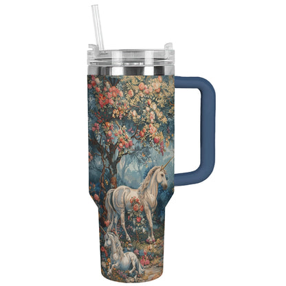 40 Oz Shineful Tumbler Horse Enchanted Paradise