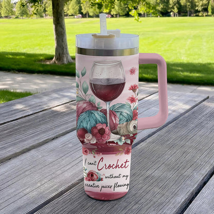 40 Oz Shineful Tumbler Crochet Comfort Sip