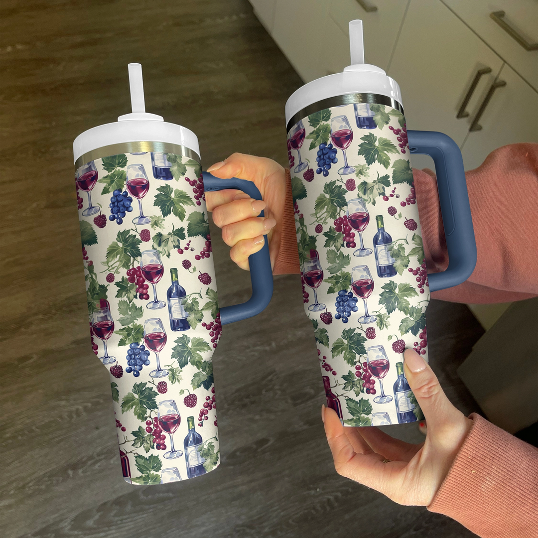 40 Oz  Shineful Tumbler Vino Delight