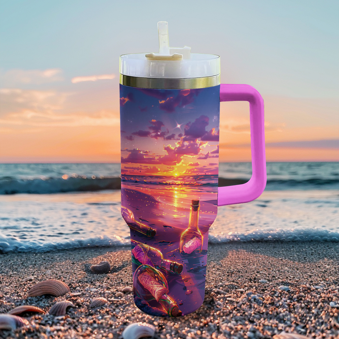 40 Oz Shineful Glossy Tumbler Nostalgic Bottled Memories