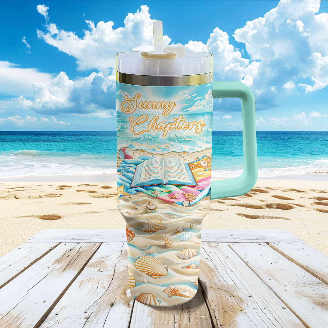 40 Oz  Shineful Tumbler Sunny Chapters Carefree Day