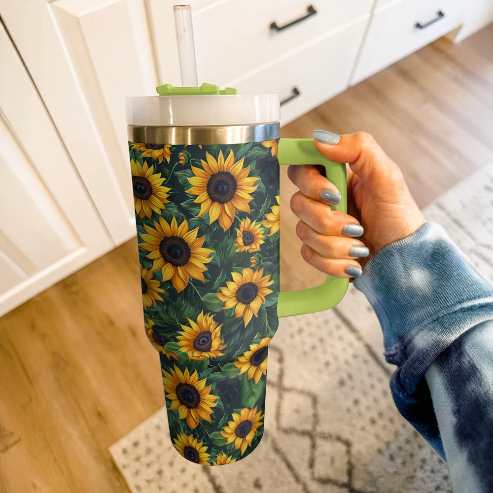 40 Oz Shineful Tumbler Sunflower Radiance