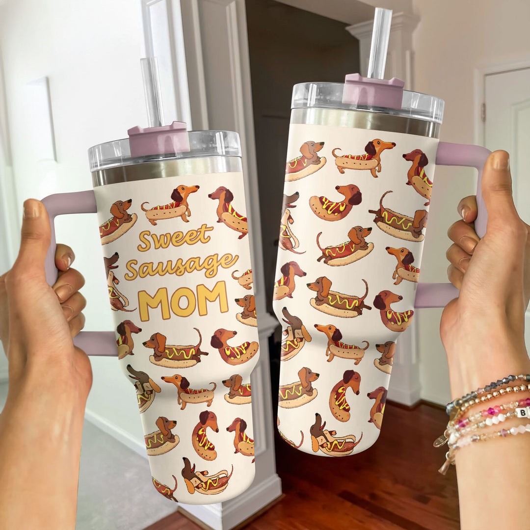 40 Oz Shineful Tumbler Sweet Dachshund New