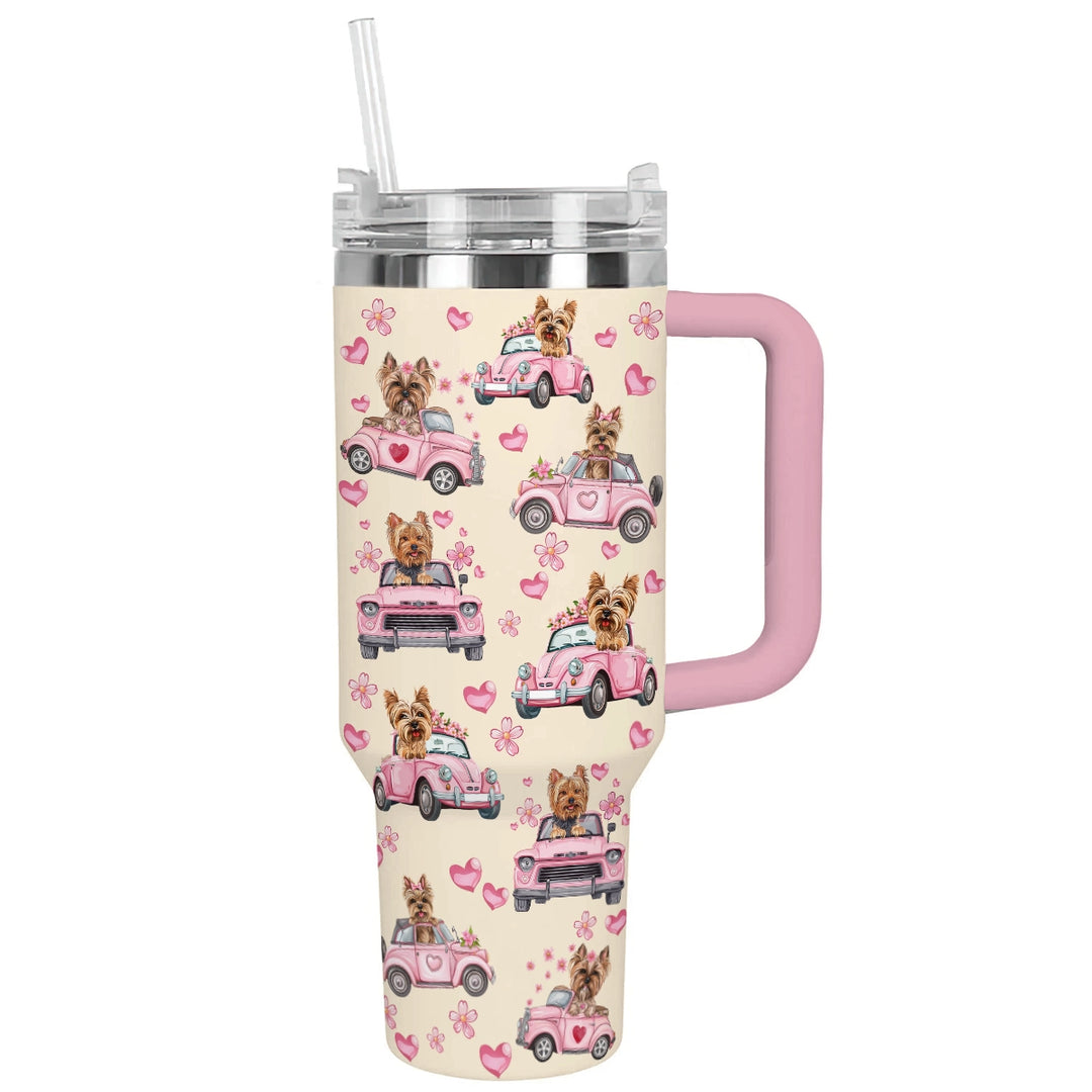 40 Oz  Shineful Tumbler Yorkie Joyride