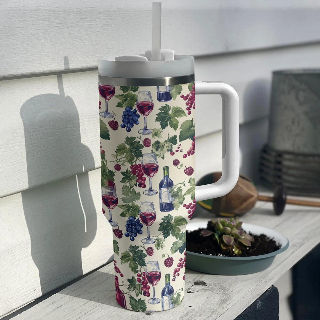 40 Oz  Shineful Tumbler Vino Delight