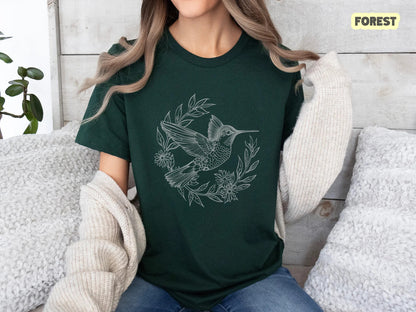 Hummingbird Shirt, Bird Shirt, Bird Nerd Shirt, Birdwatching TShirt, Nature Shirt, Nature Lover Gift, Gift For Her