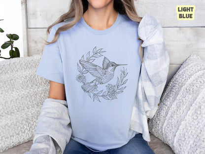 Hummingbird Shirt, Bird Shirt, Bird Nerd Shirt, Birdwatching TShirt, Nature Shirt, Nature Lover Gift, Gift For Her