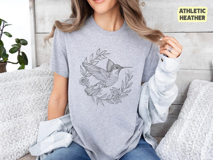 Hummingbird Shirt, Bird Shirt, Bird Nerd Shirt, Birdwatching TShirt, Nature Shirt, Nature Lover Gift, Gift For Her