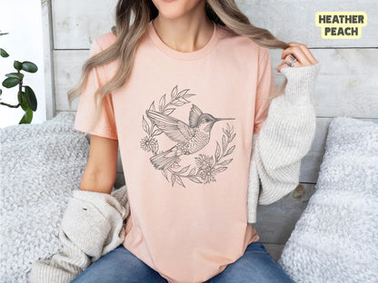 Hummingbird Shirt, Bird Shirt, Bird Nerd Shirt, Birdwatching TShirt, Nature Shirt, Nature Lover Gift, Gift For Her