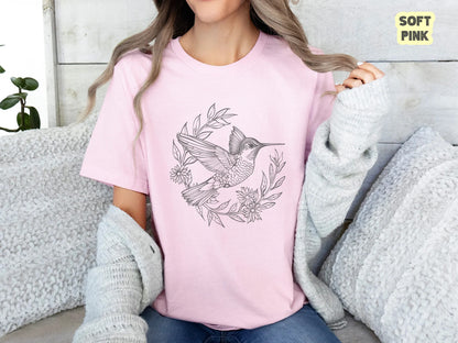 Hummingbird Shirt, Bird Shirt, Bird Nerd Shirt, Birdwatching TShirt, Nature Shirt, Nature Lover Gift, Gift For Her