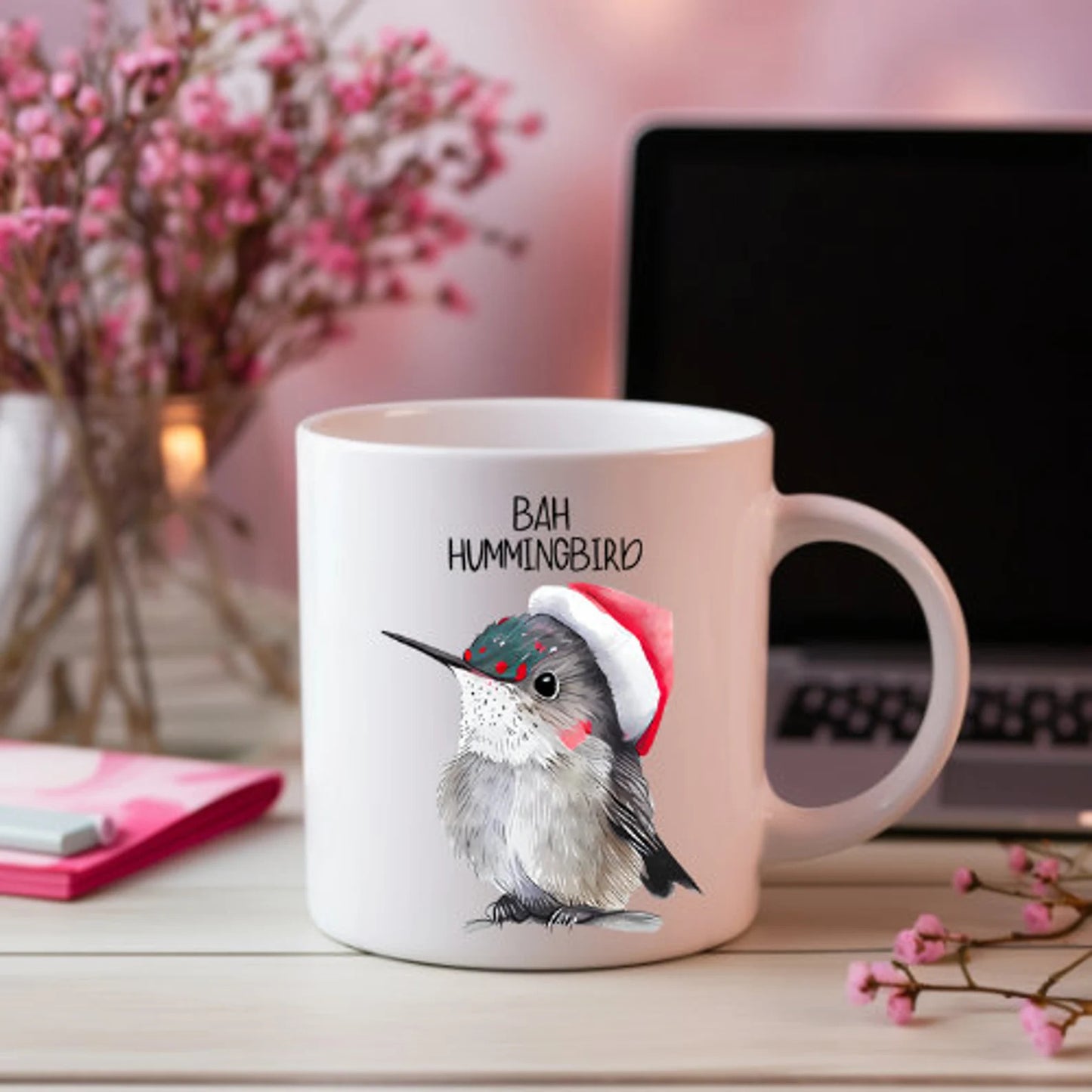 Hummingbird Mug, Hummingbird Lover, Christmas Hummingbird, Cute Hummingbird, Humming Bird Gift, Funny Hummingbird Mug, Birdwatcher Mug